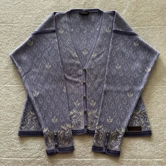 Dale of Norway Casual Collection Merino Wool & Silk Cardigan Sweater M - Picture 1 of 16